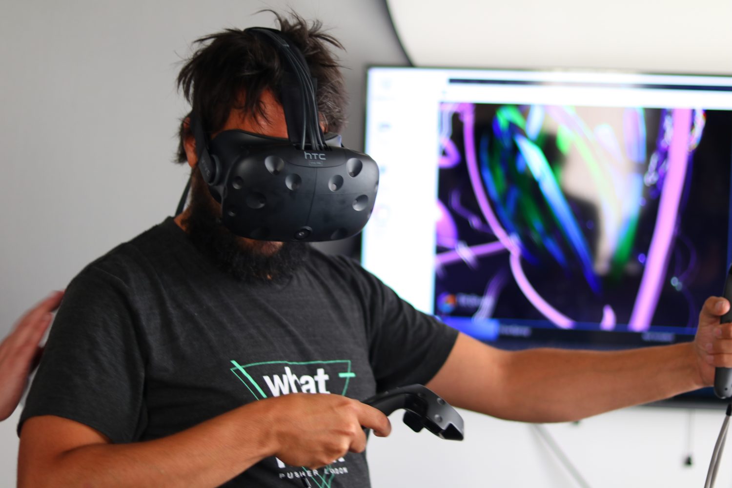 HTC Vive at the Simpleweb Challenge hack day